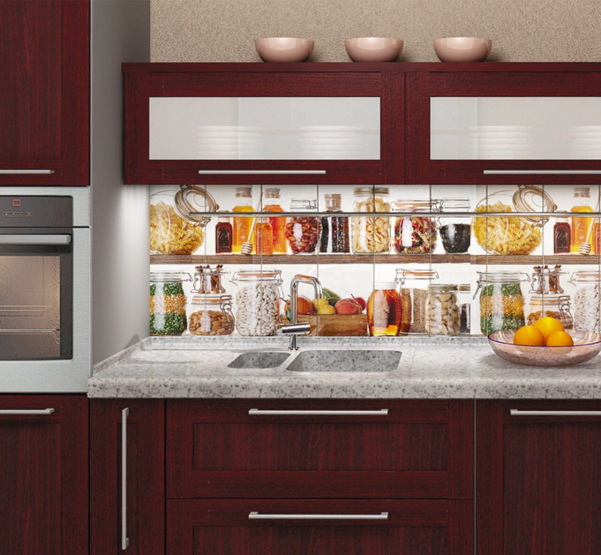 Фотоплитка для кухни на фартук