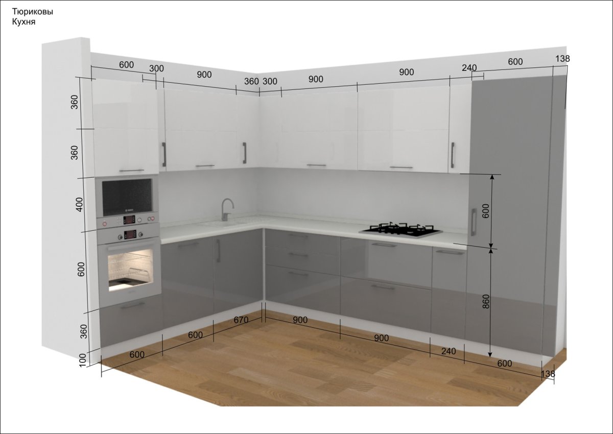 Кухня без фасадов