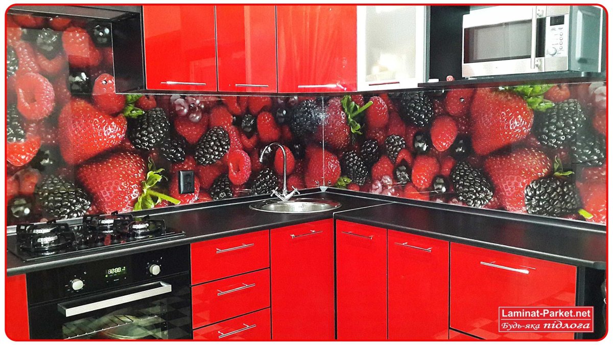 Кухонный гарнитур фартук фруктовый