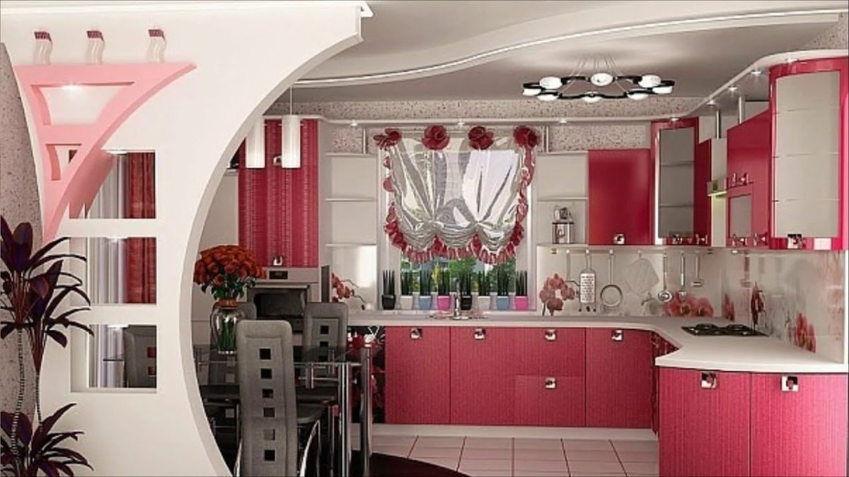 Очень красивый дизайн кухни