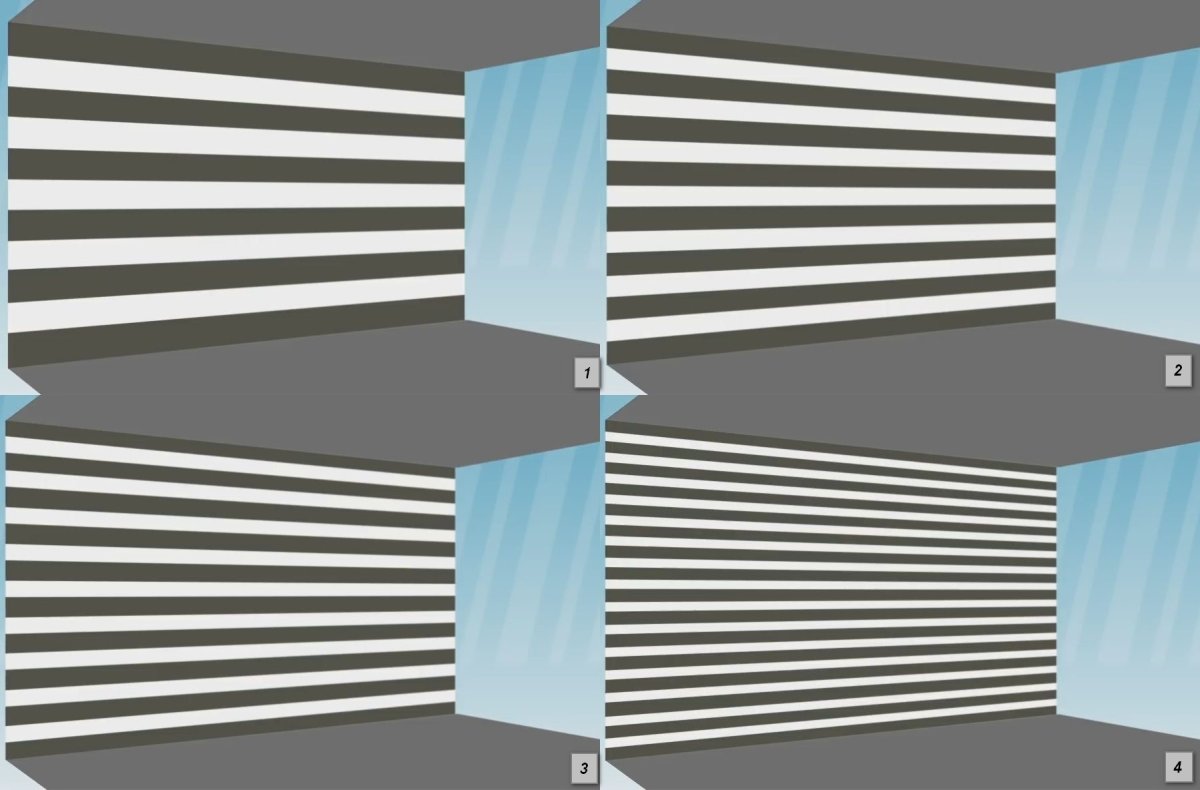 Обои наклеенные горизонтально