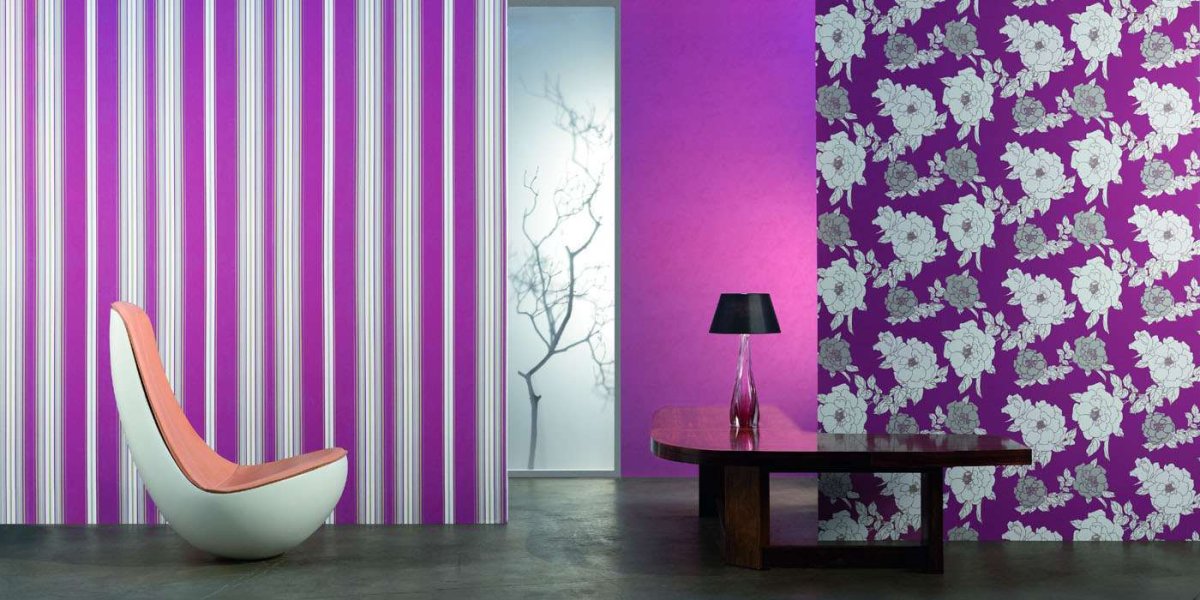 Обои в интерьере