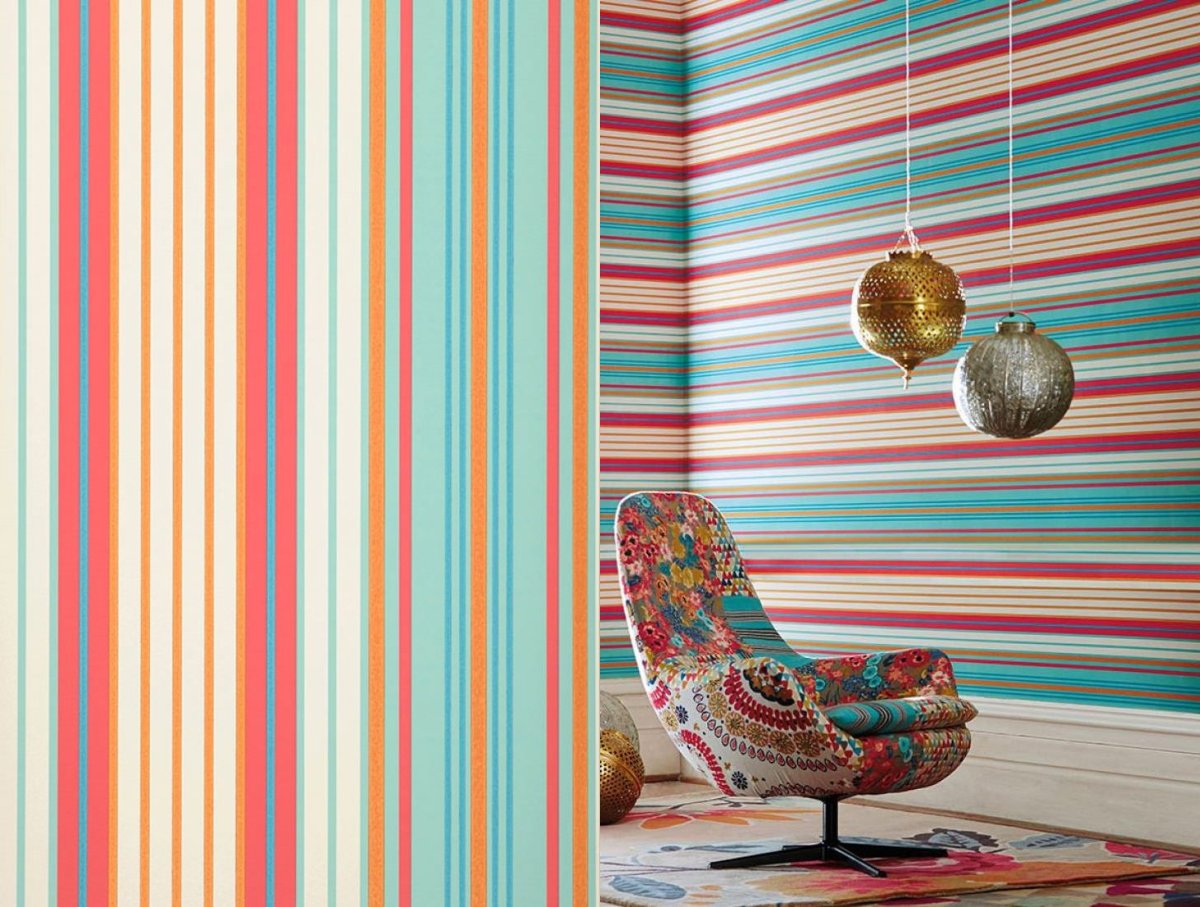 Обои с горизонтальным рисунком