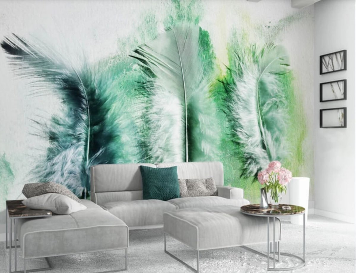 Фреска перья