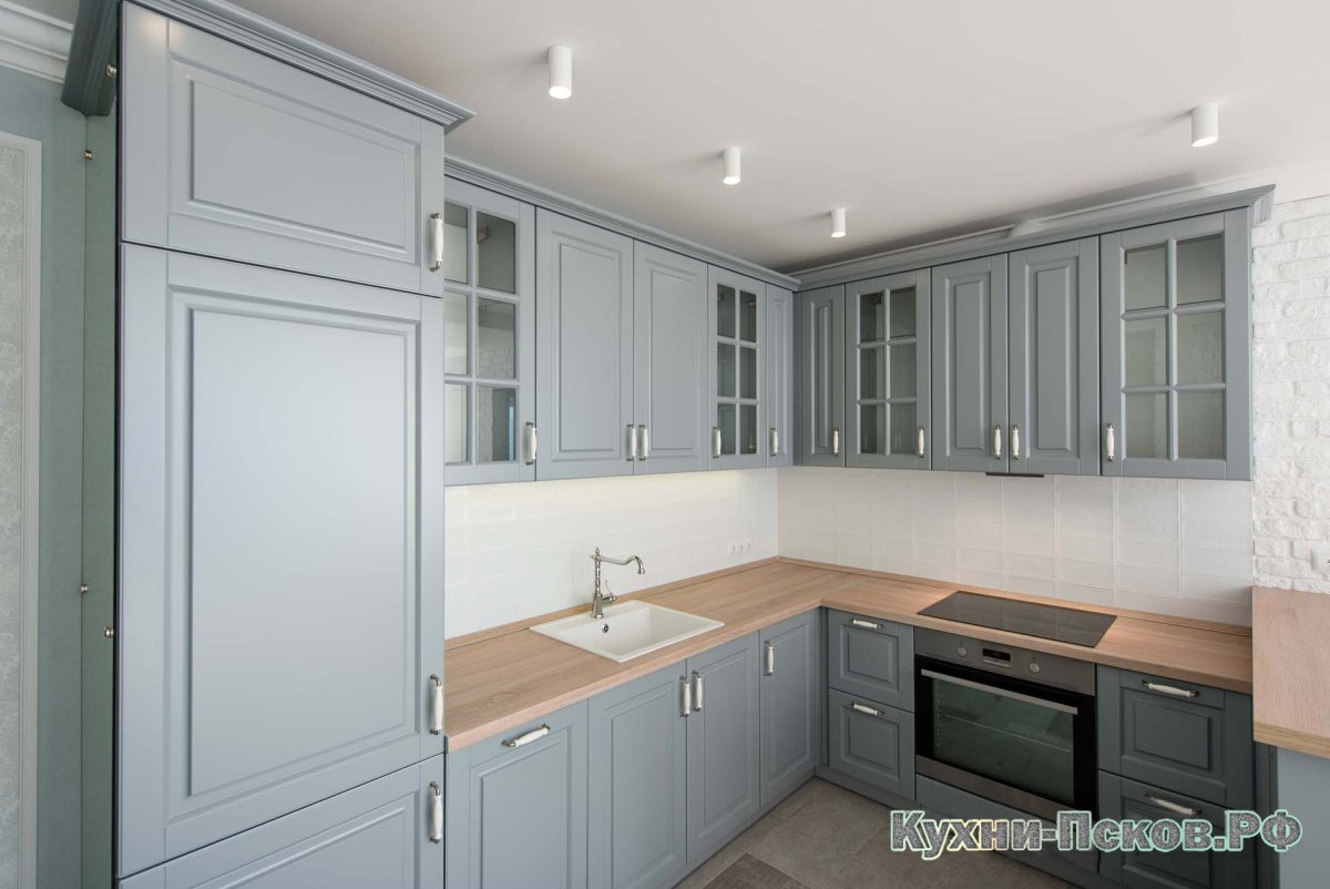 Кухня Глетчер серая