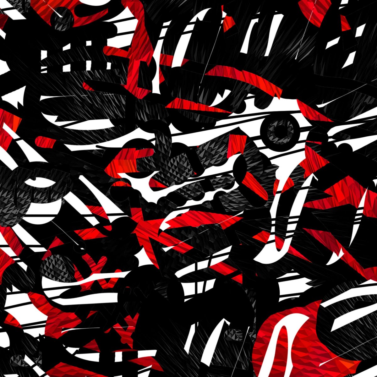 Красно черная абстракция