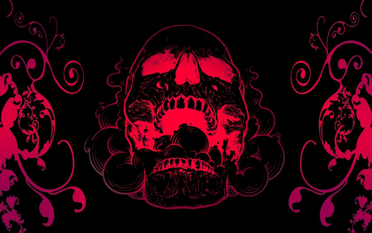 Обои на рабочий стол череп