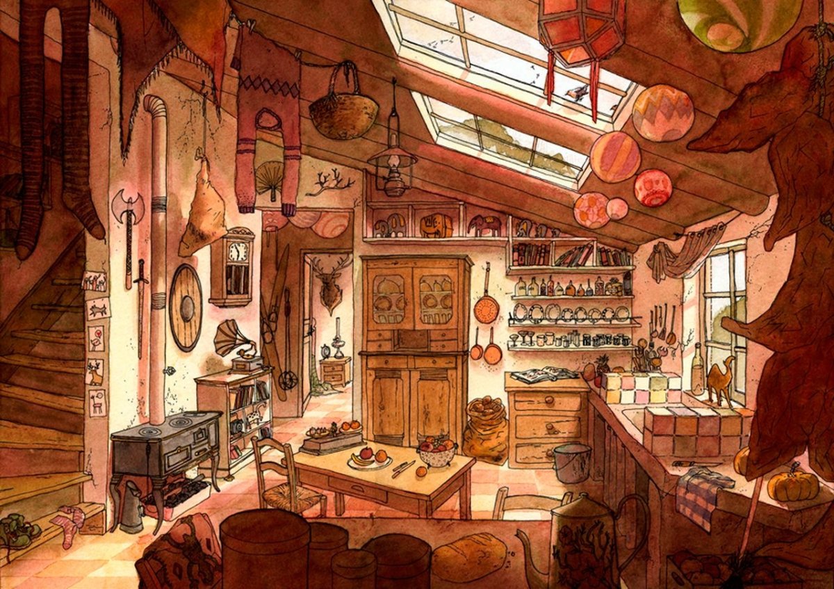 Интерьеры Хаяо Миядзаки