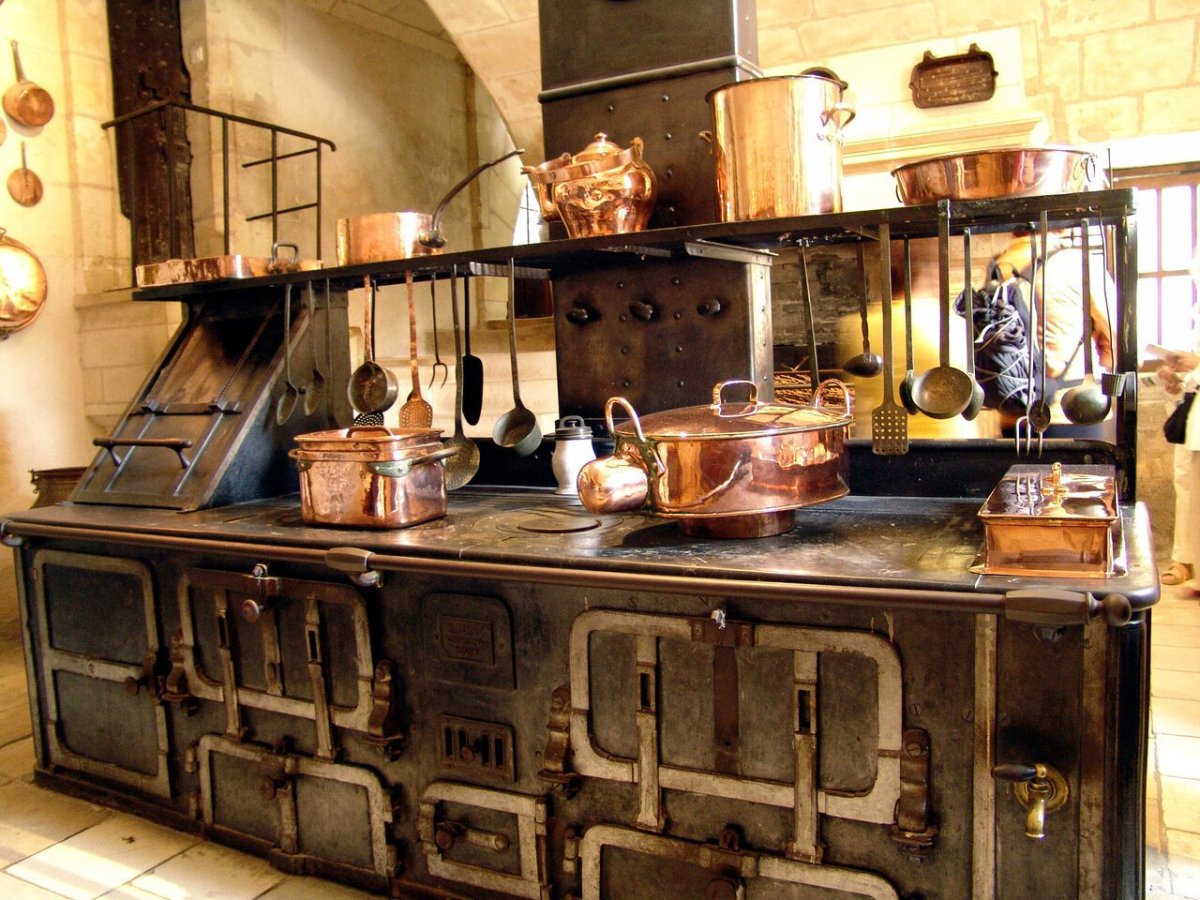 Кухня в замке Шенонсо Франция