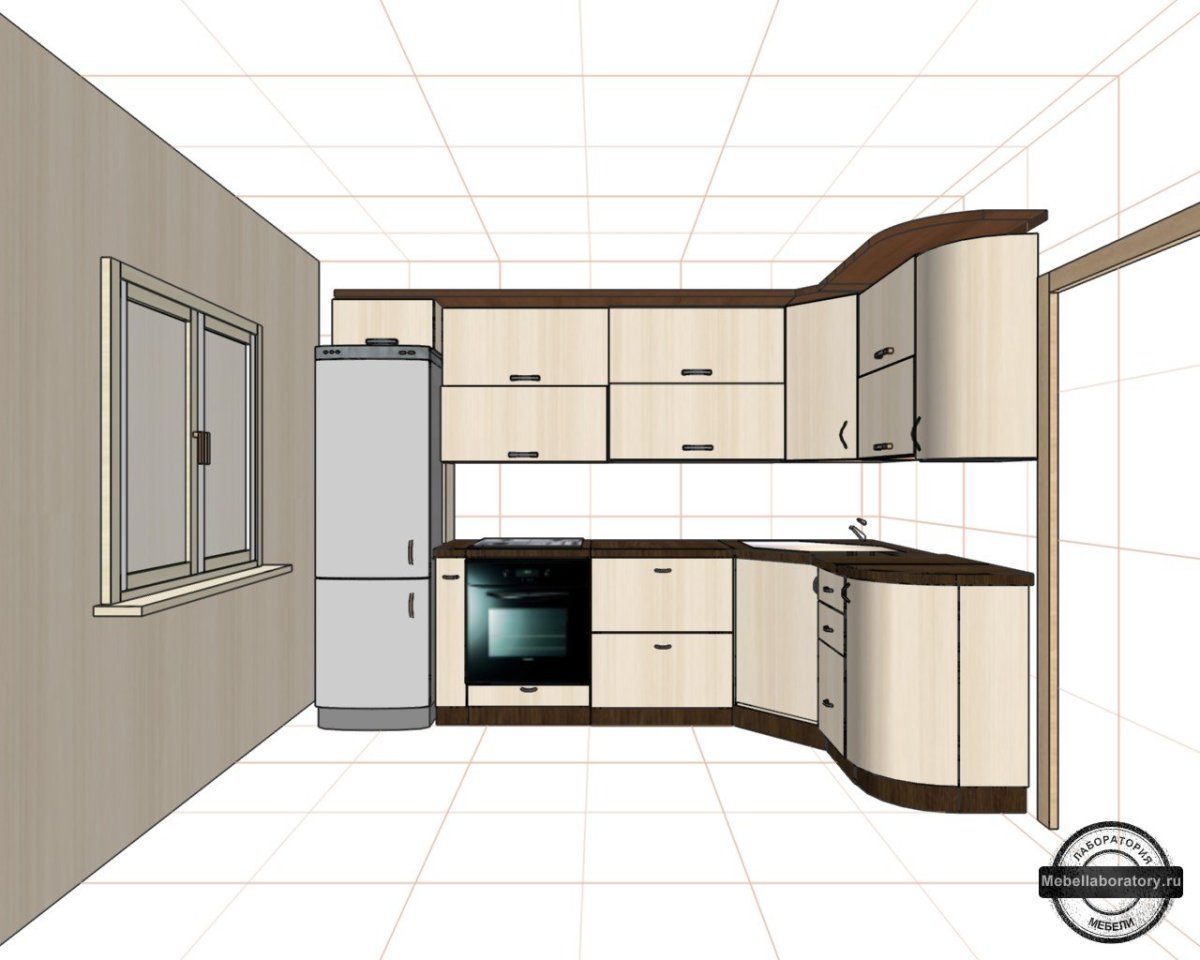Планировка кухонного гарнитура