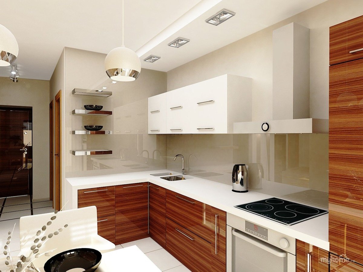 Стильный проект кухни 3.5×3