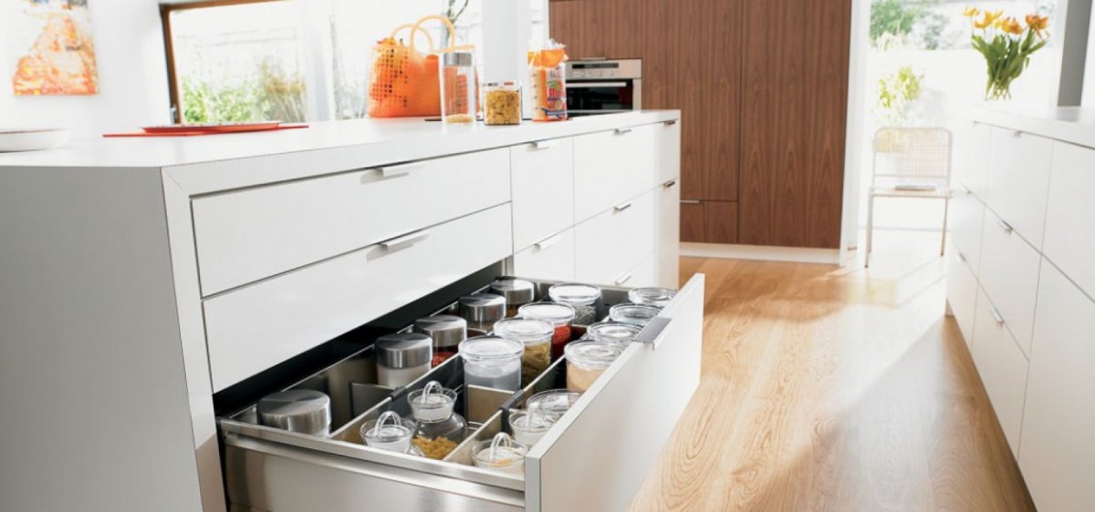 Выдвижные ящики для кухни Блюм