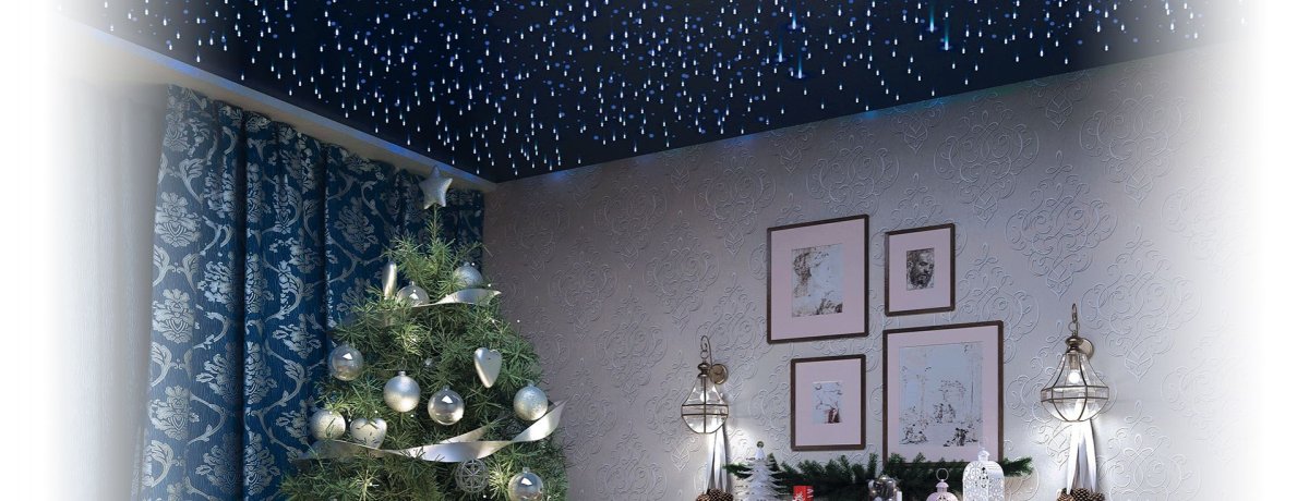 Обои под звездное небо потолок