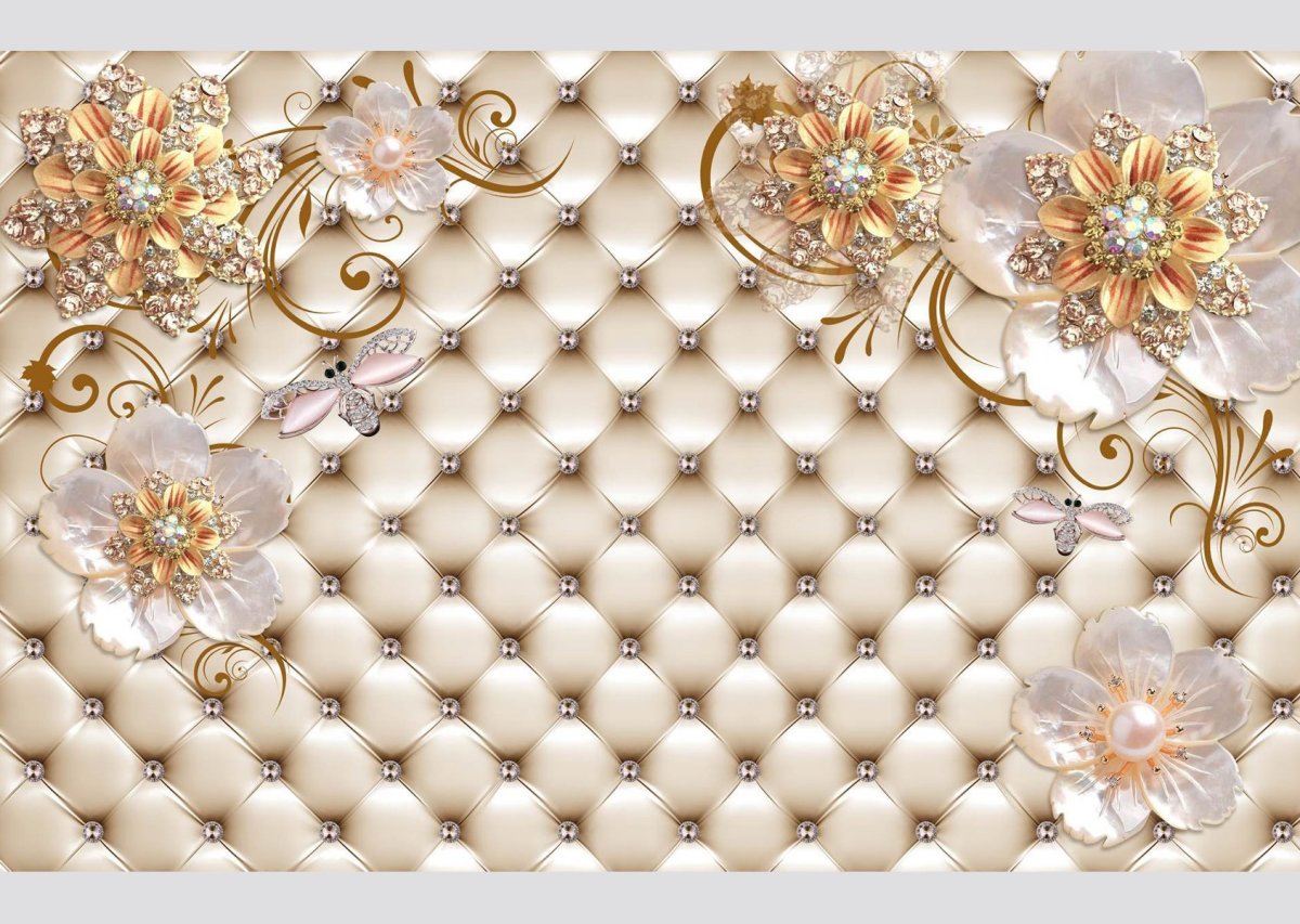 Обои жемчуг на стену