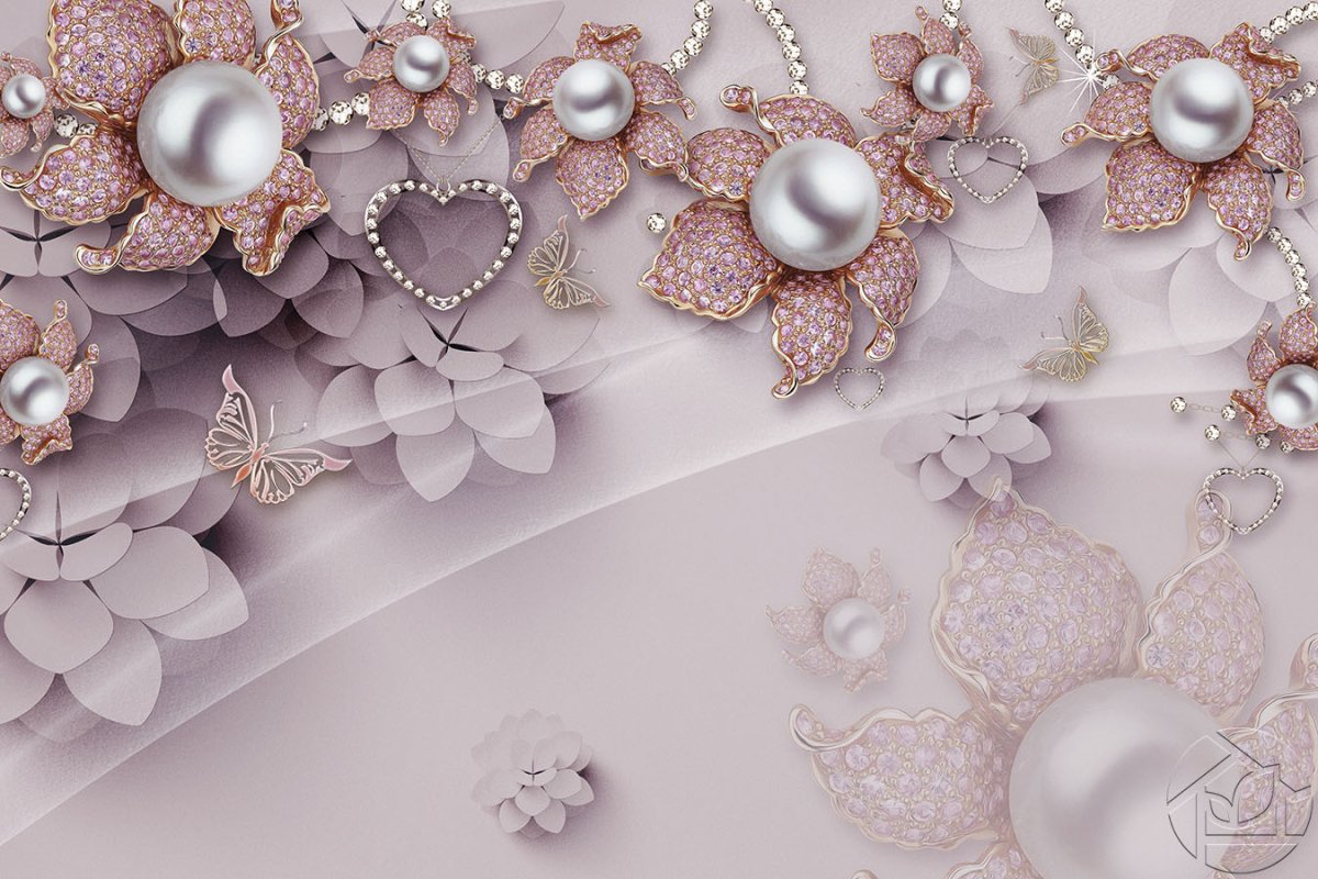 Фотообои стразы драгоценности