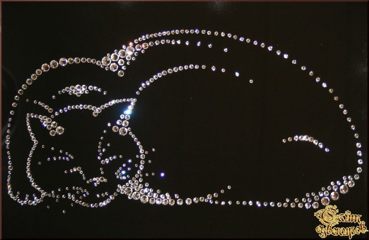 Панно со стразами