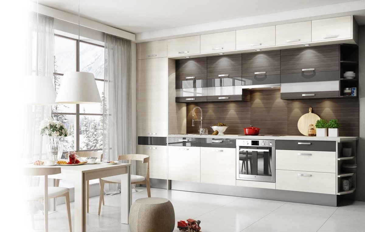 Кухонный гарнитур прямой