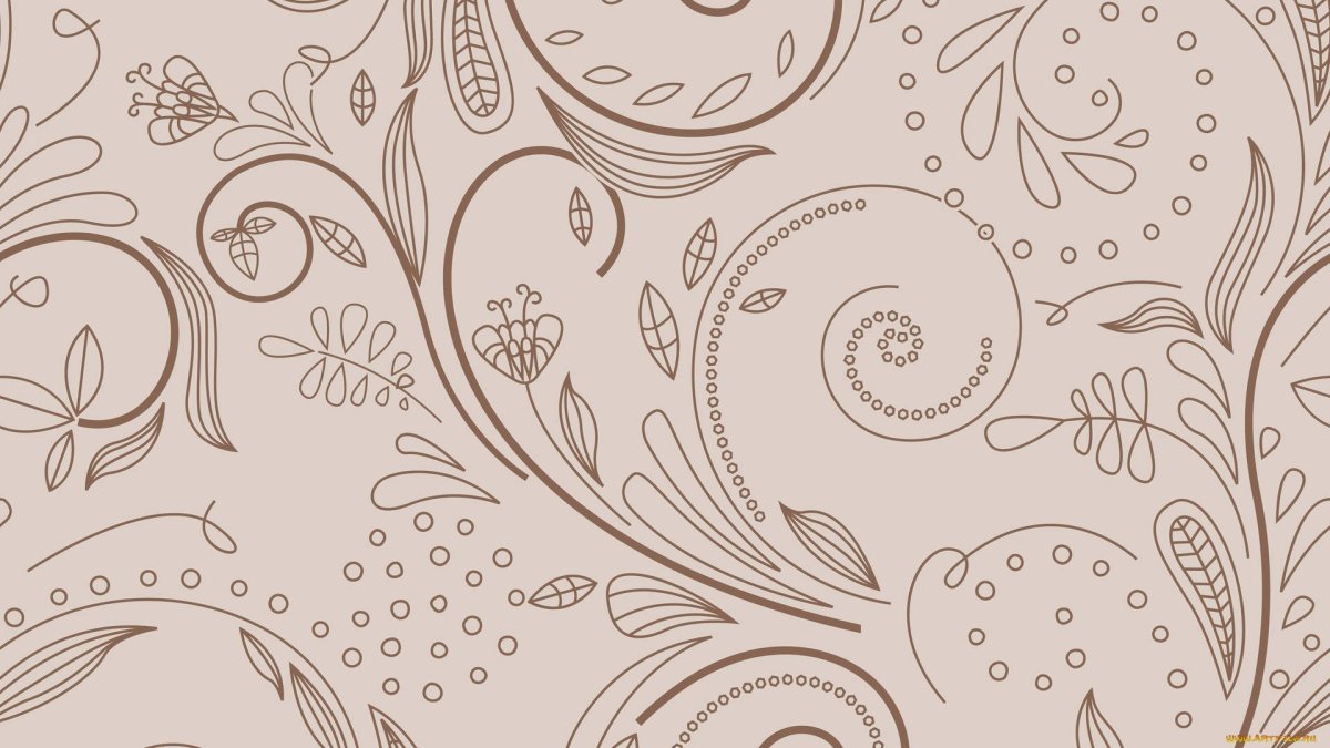 Обои бежевые с рисунком
