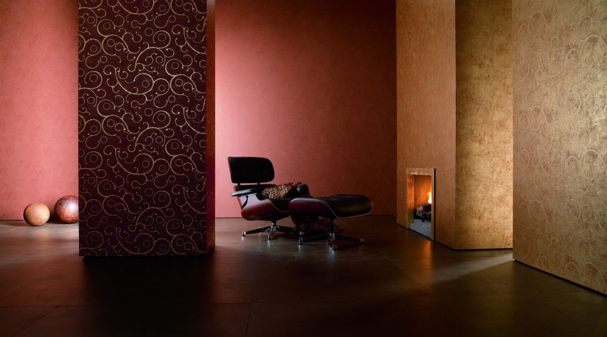 Обои Марбург Венециана в интерьере