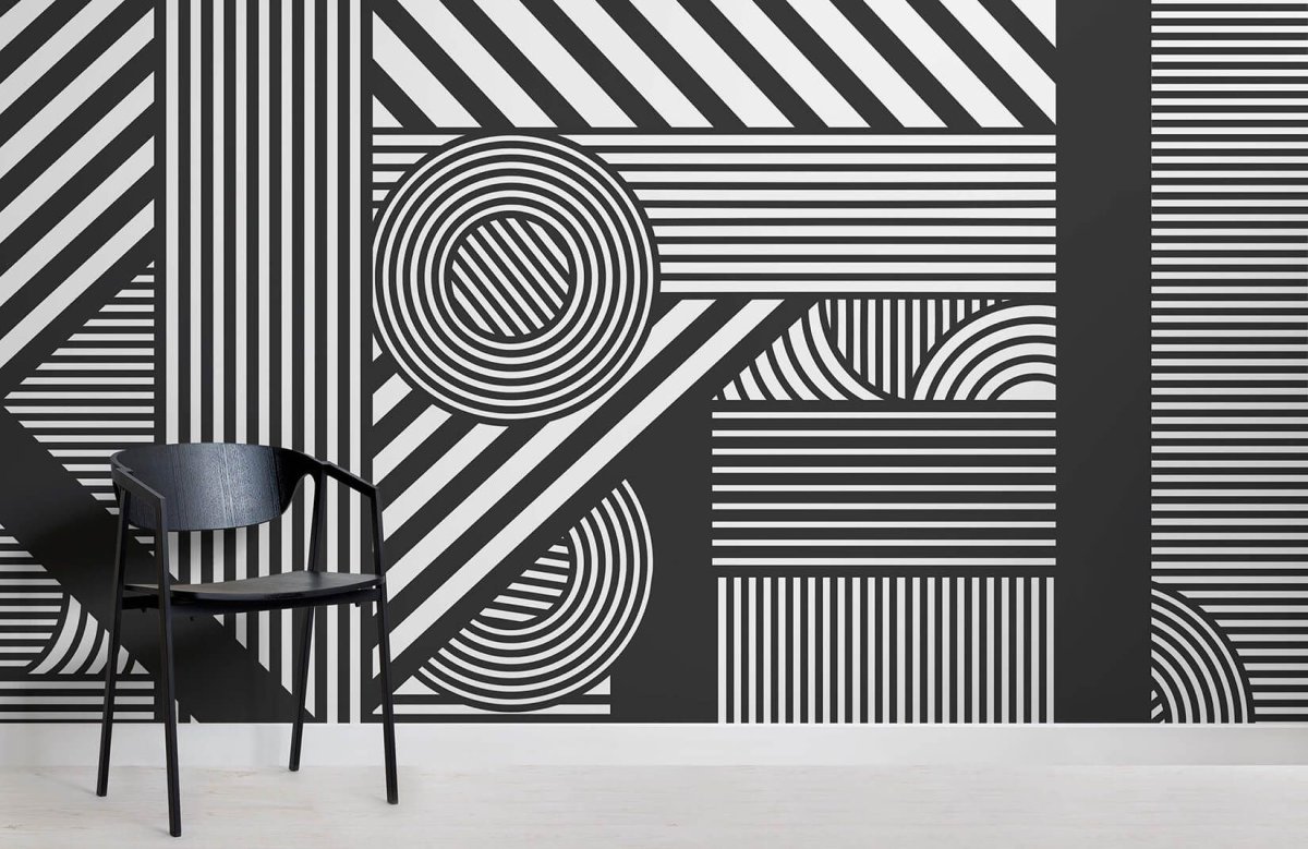 Геометрический рисунок на стене