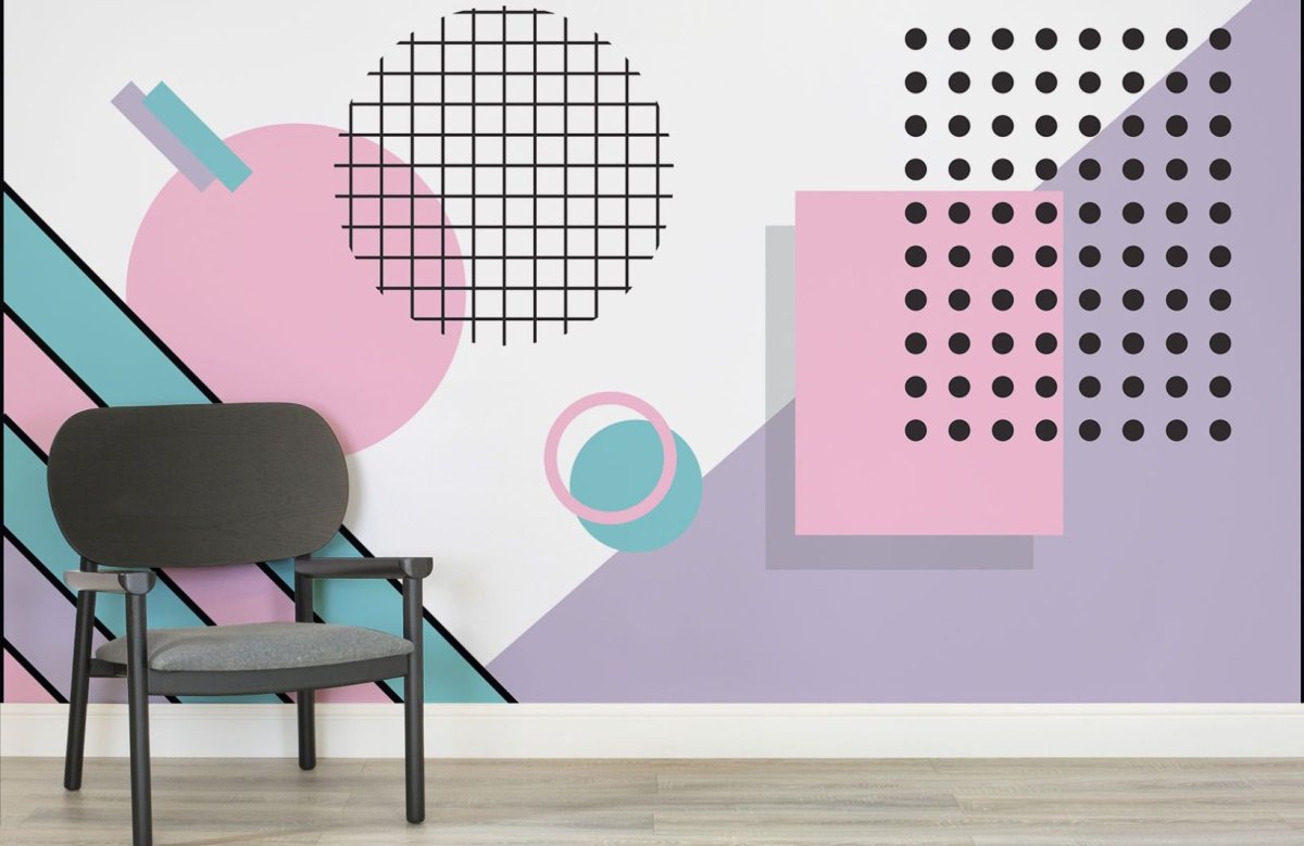 Рисунок на стене геометрические фигуры