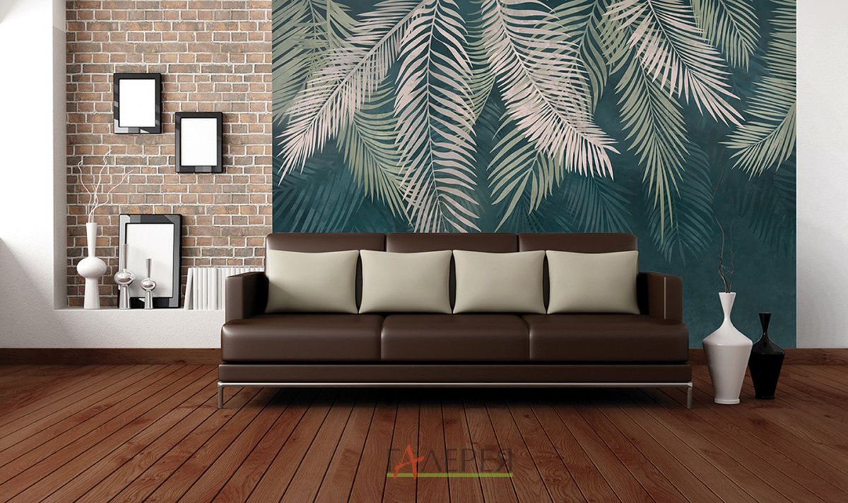 Пальмовые листья в интерьере