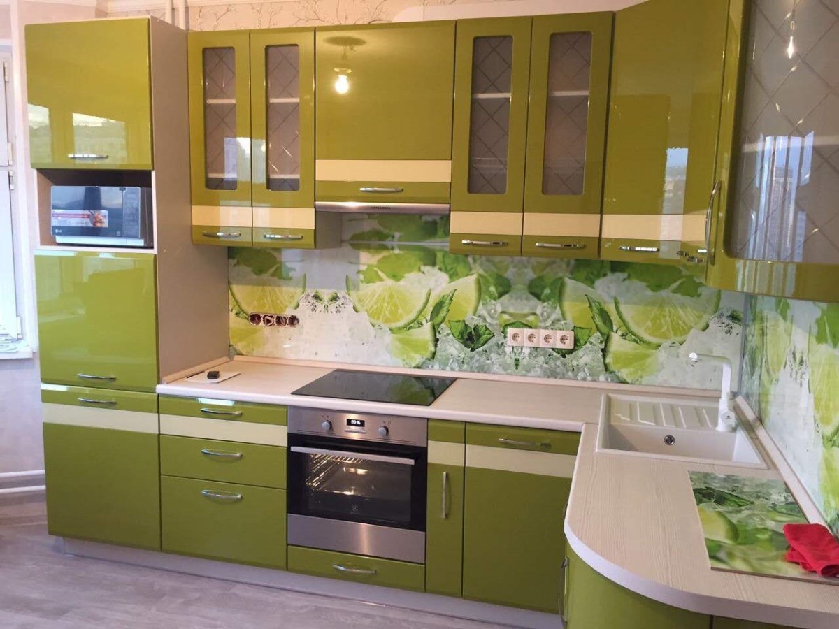 Кухня Регина оливковая Столплит