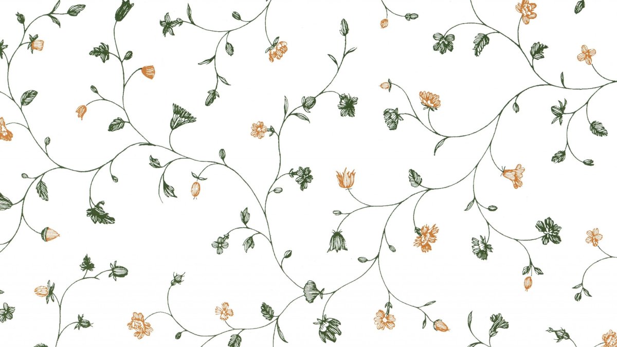 Обои с растительным рисунком