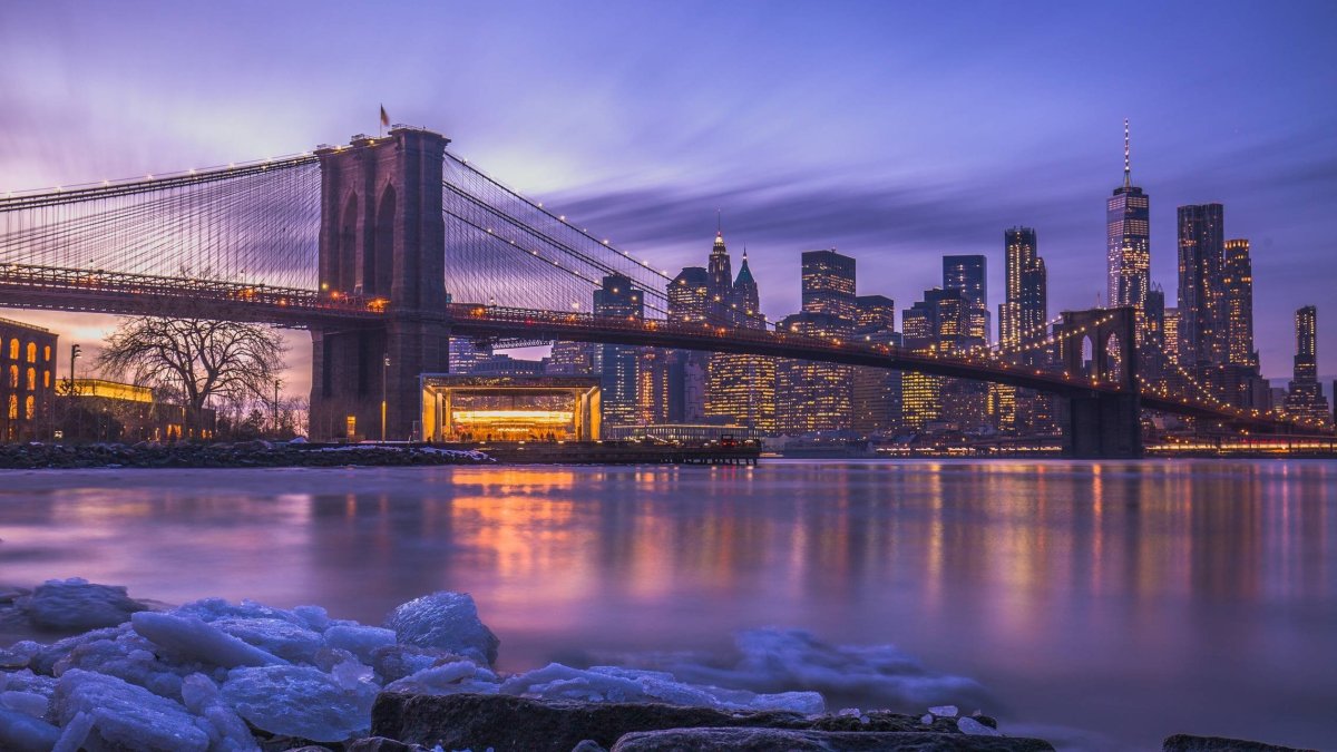 Парк Бруклинского моста Нью-Йорк