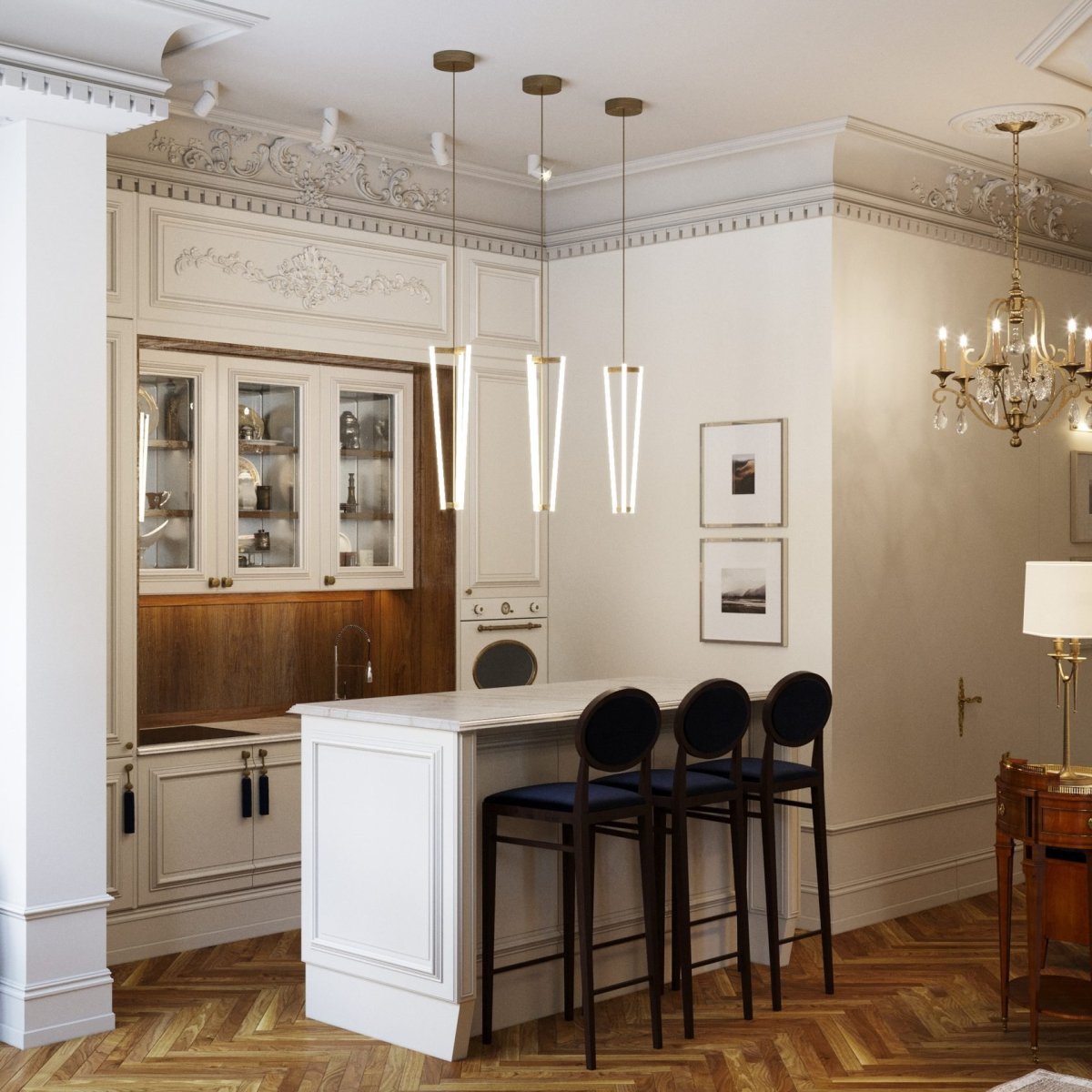 Кухня в парижском стиле