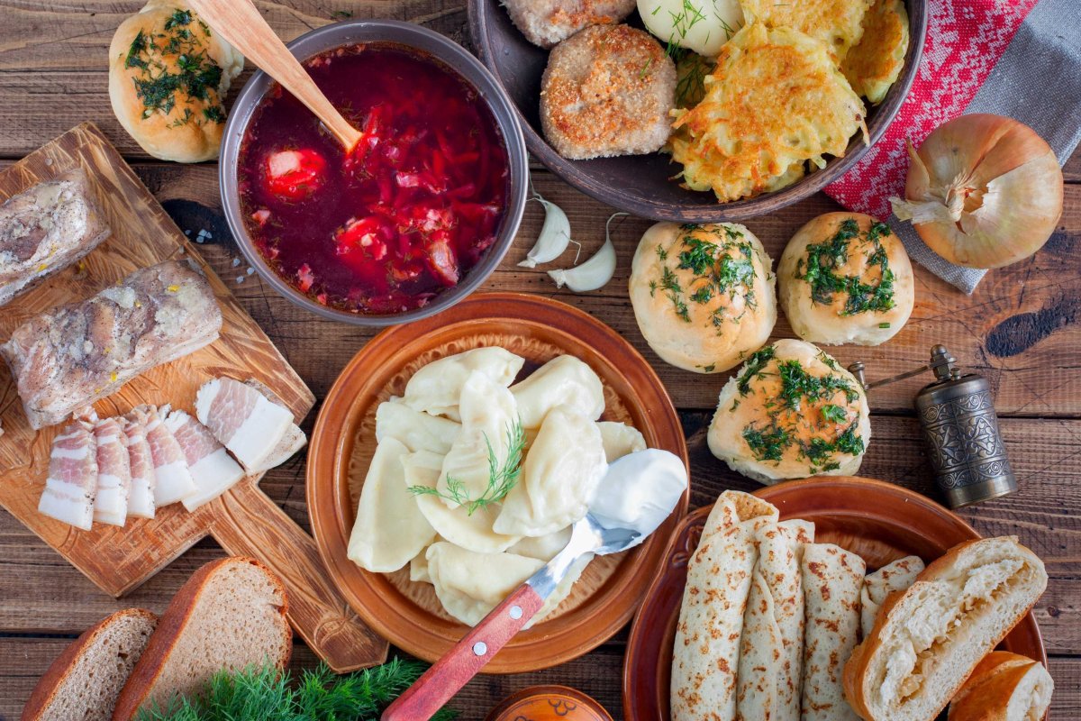 Украинская Национальная кухня сало