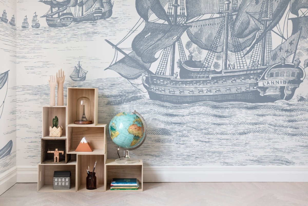 Виниловые обои морская тематика