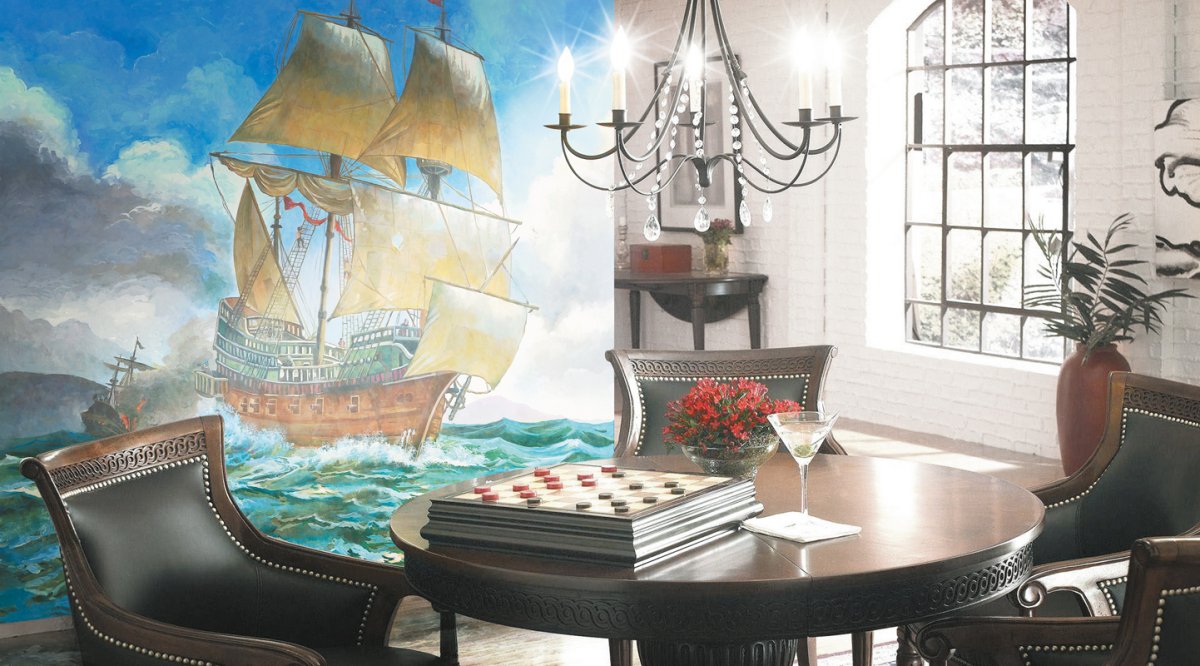 Фреска Аффреско корабль Маяк