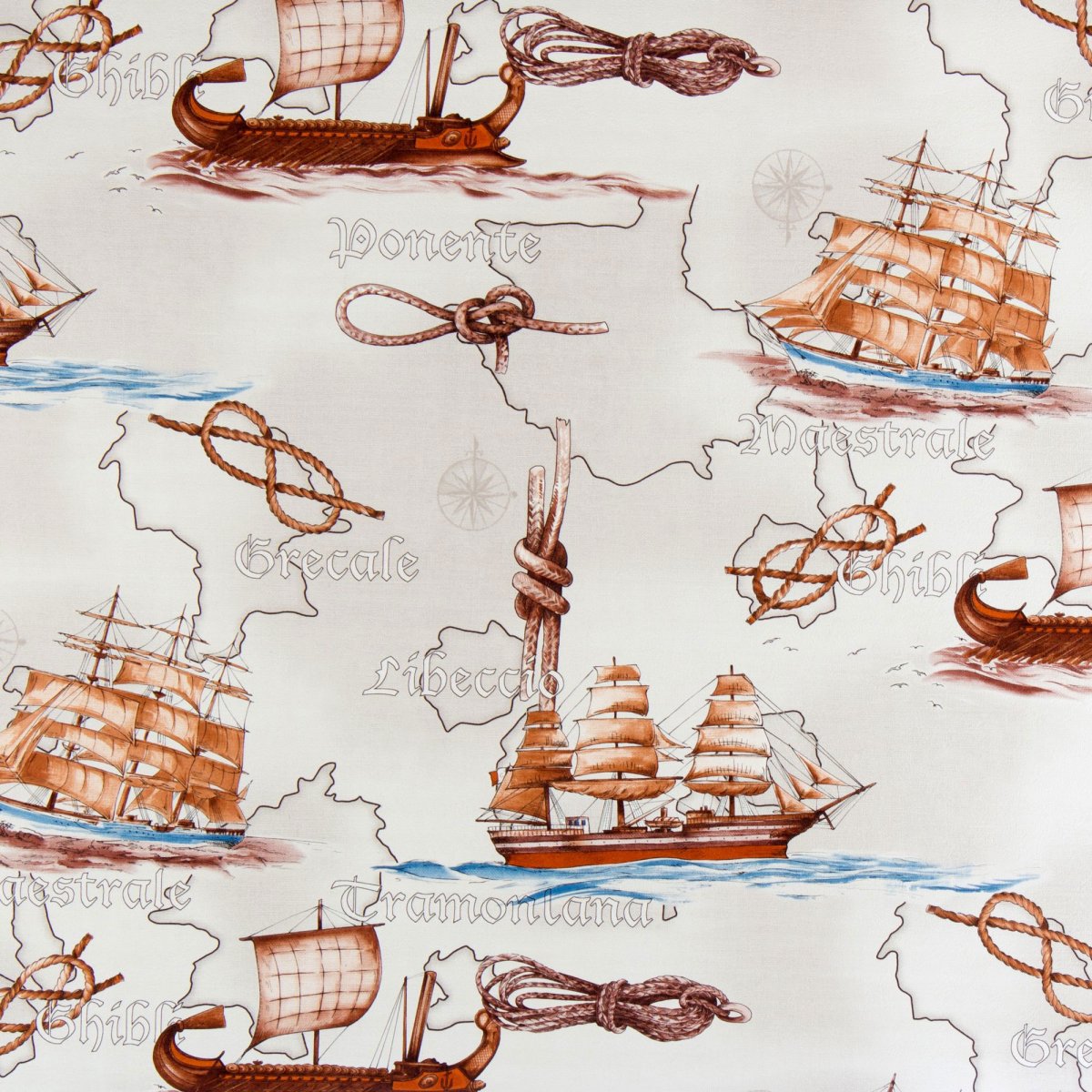 Виниловые обои морская тематика