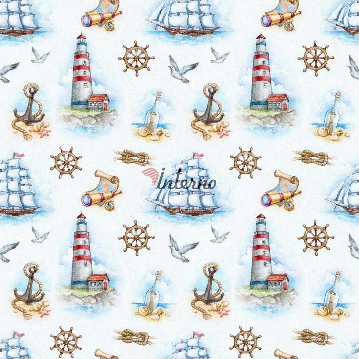 Бумага для скрапбукинга морская тематика