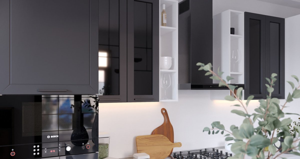 Кухня Глетчер маренго Силк