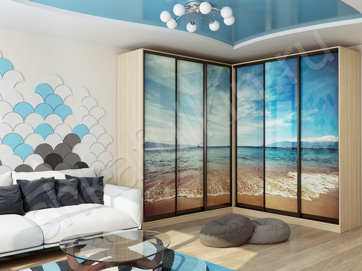 Шкаф купе морская тематика