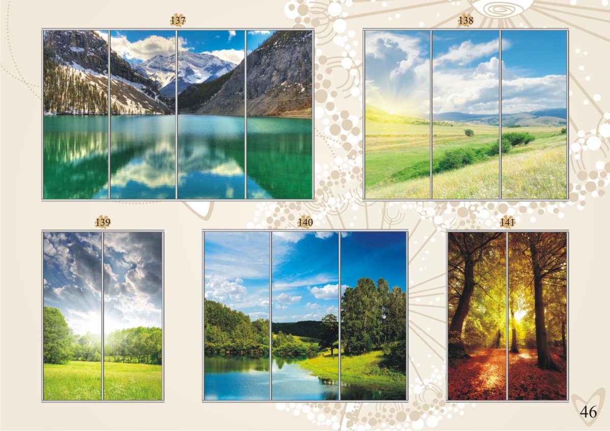 Шкаф купе с 3d рисунком природы