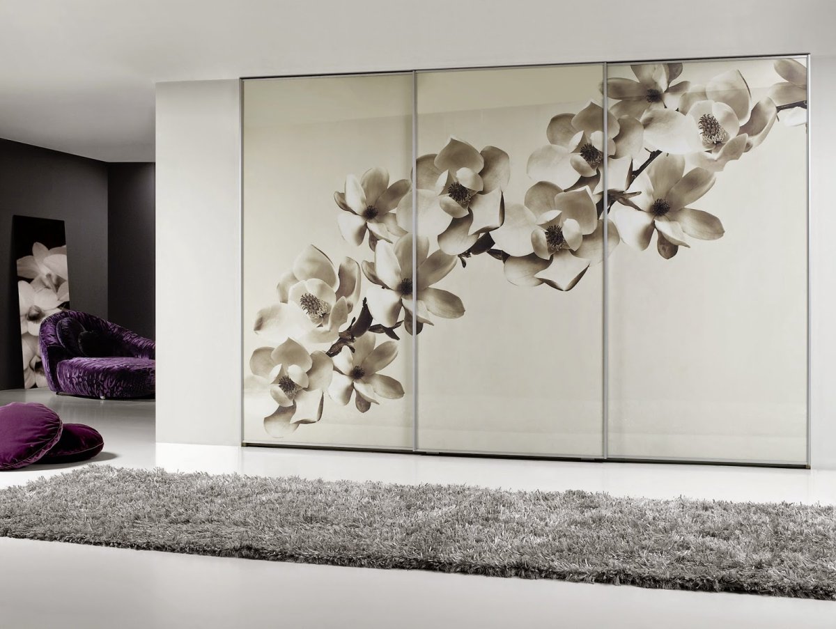 Современные шкафы купе с фотопечатью