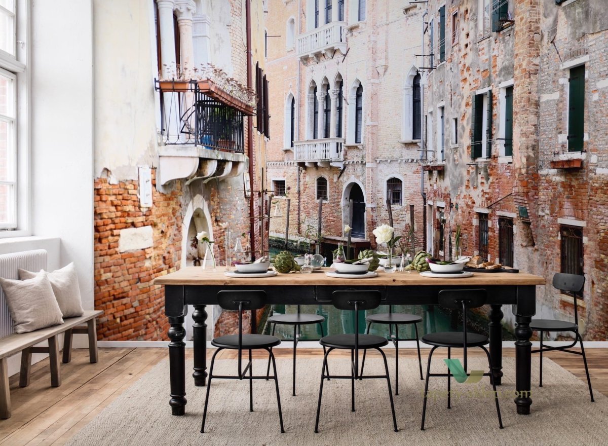 Фрески на стену в интерьере в стиле хюгге