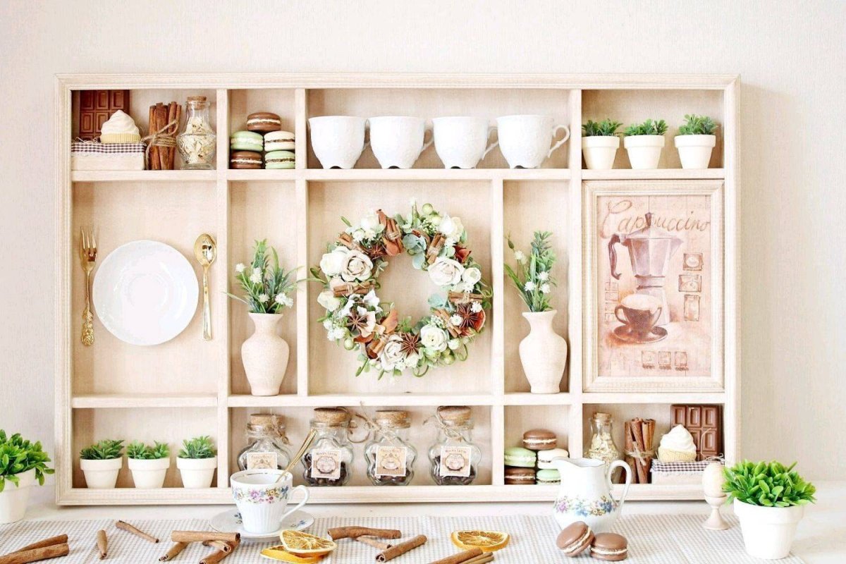 Декоративные полки на кухню