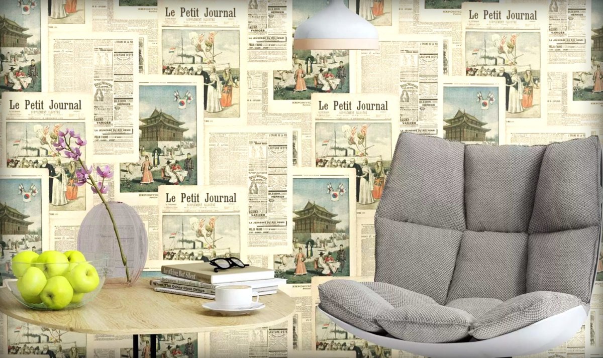 Газеты в интерьере
