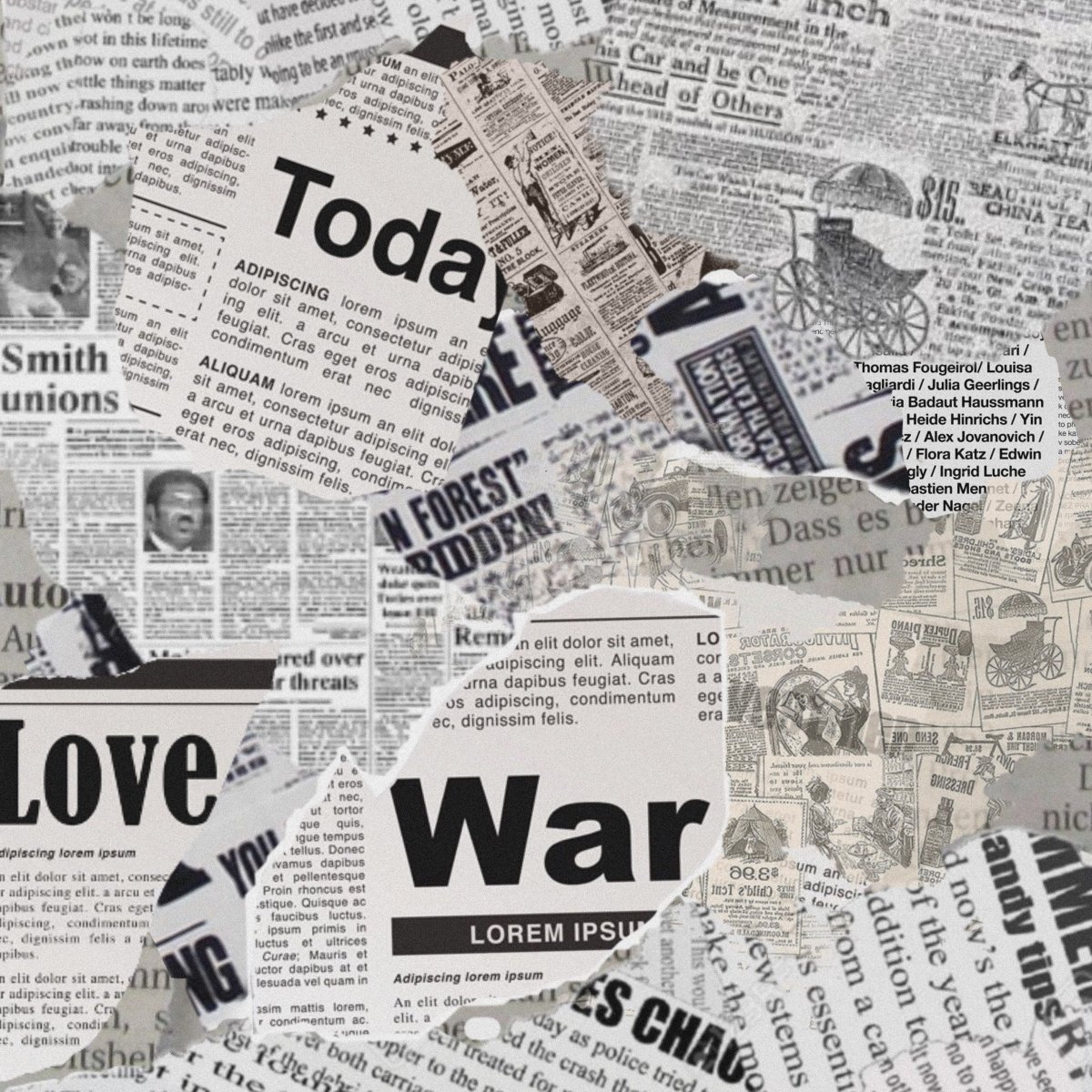 Фон газеты Love