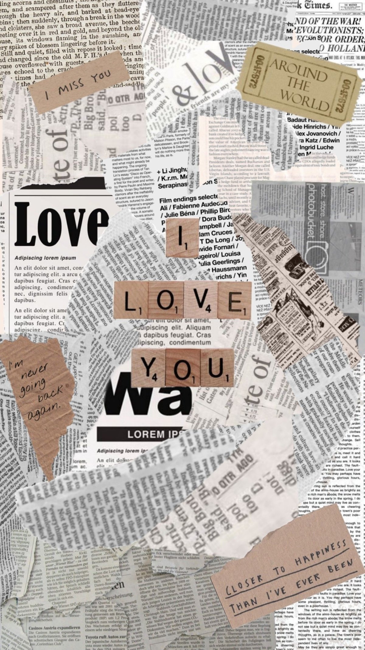 Обои на телефон газета