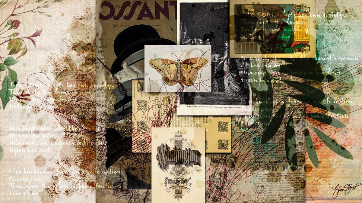 Коллаж в стиле газеты