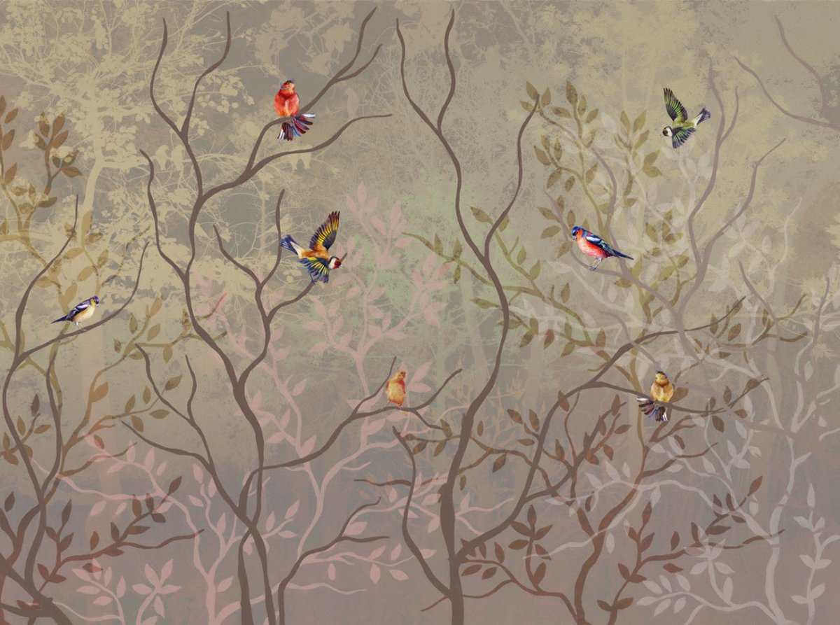 Аффреско фреска Шинуазри