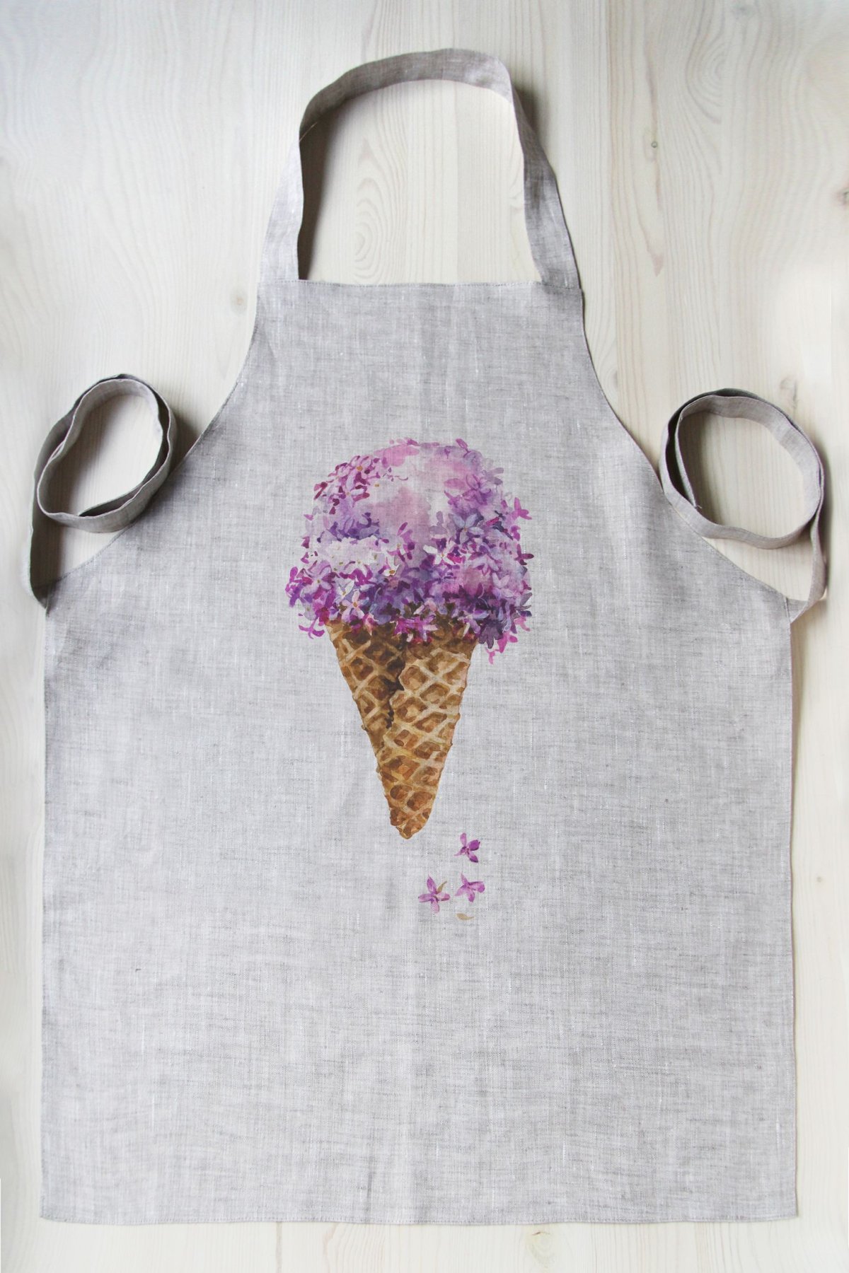 Фартук "лен рукопись"