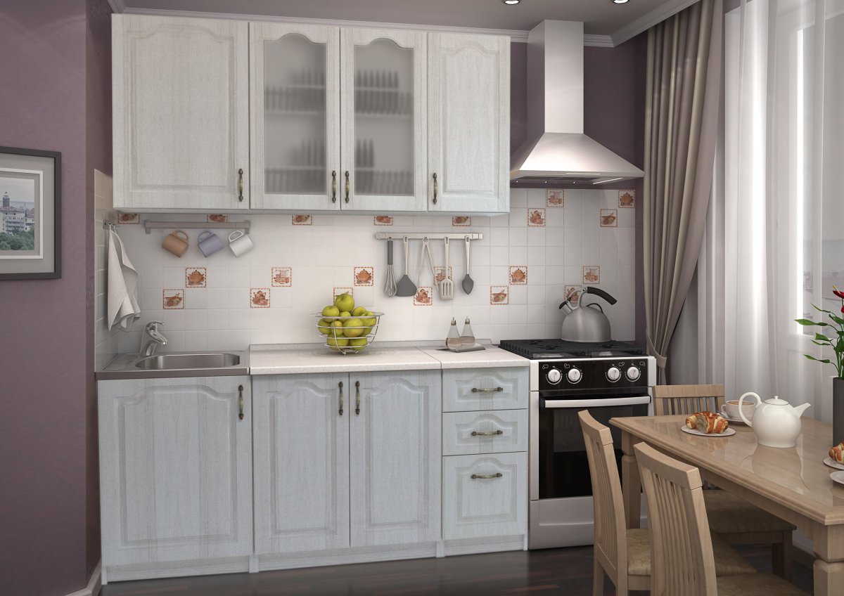 Кухня Юлия Стендмебель Сандал белый