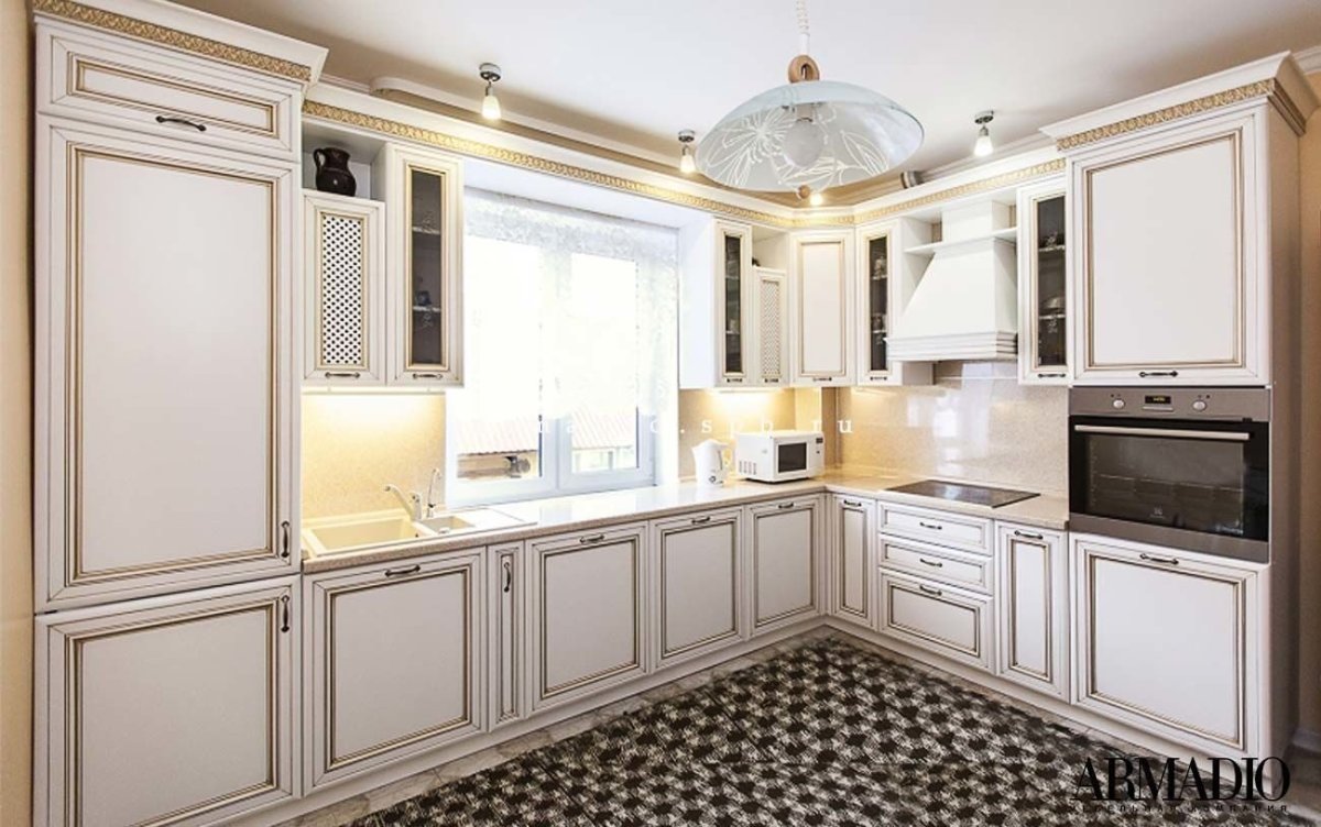 Кухня Мария Неоклассика с патиной примула