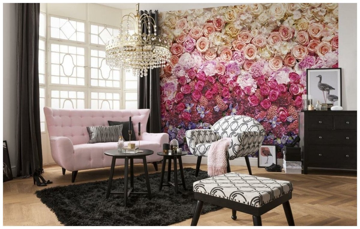 Стильные фотообои в интерьере